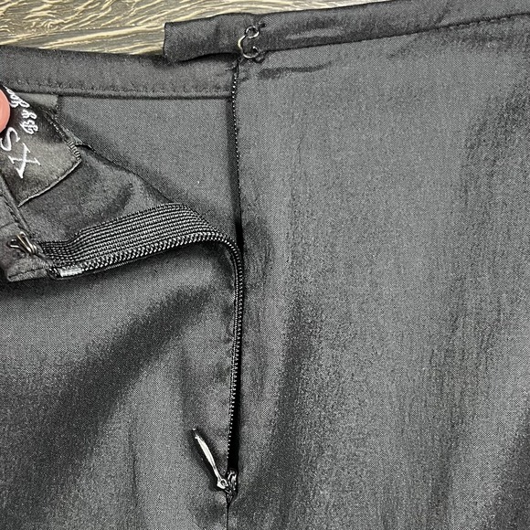 VTG XSCAPE by Joanna Chen Strapless Tiered Ruffle Mermaid Maxi Dress Black SZ 8 - Picture 5 of 13